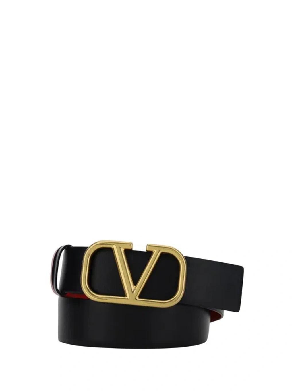 VALENTINO GARAVANI Women's Vlogo Signature Belt 40mm In Nerorouge Product Image