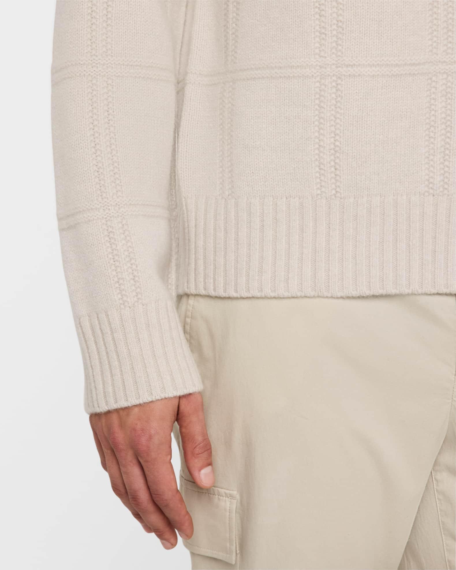 Men's Seed Stitch Windowpane Sweater Product Image