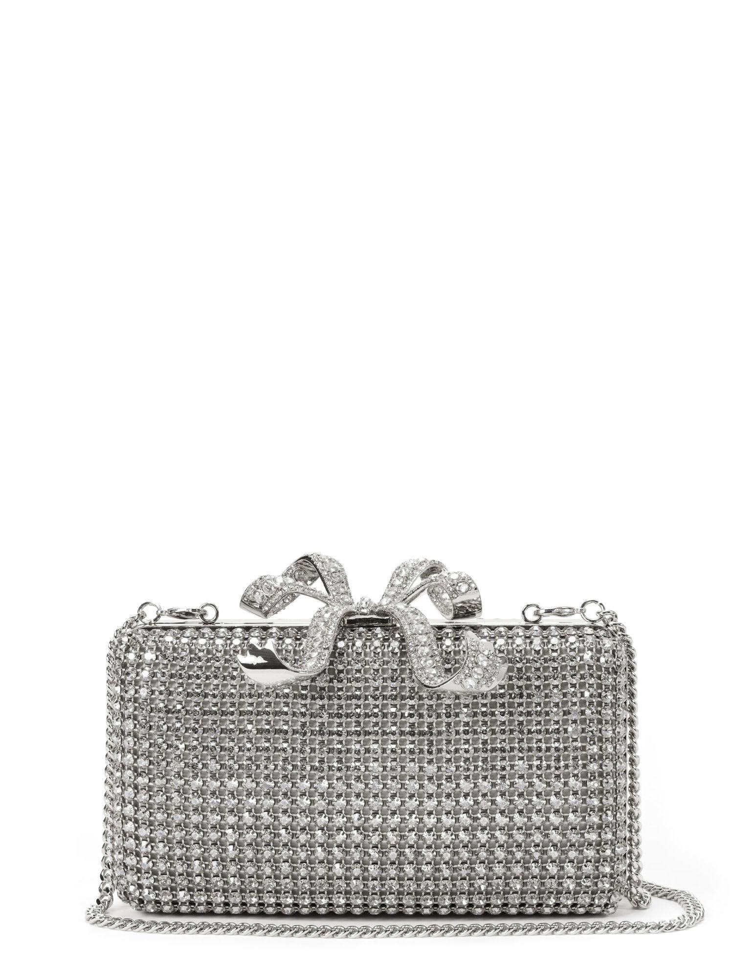 SELF-PORTRAIT Clutch In Silver Product Image