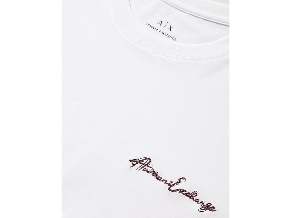 Armani Exchange Small Script Logo Tee Men's Clothing Product Image