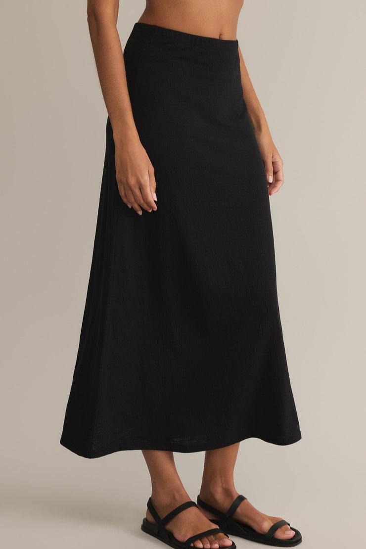 Delavine Textured Midi Skirt Product Image