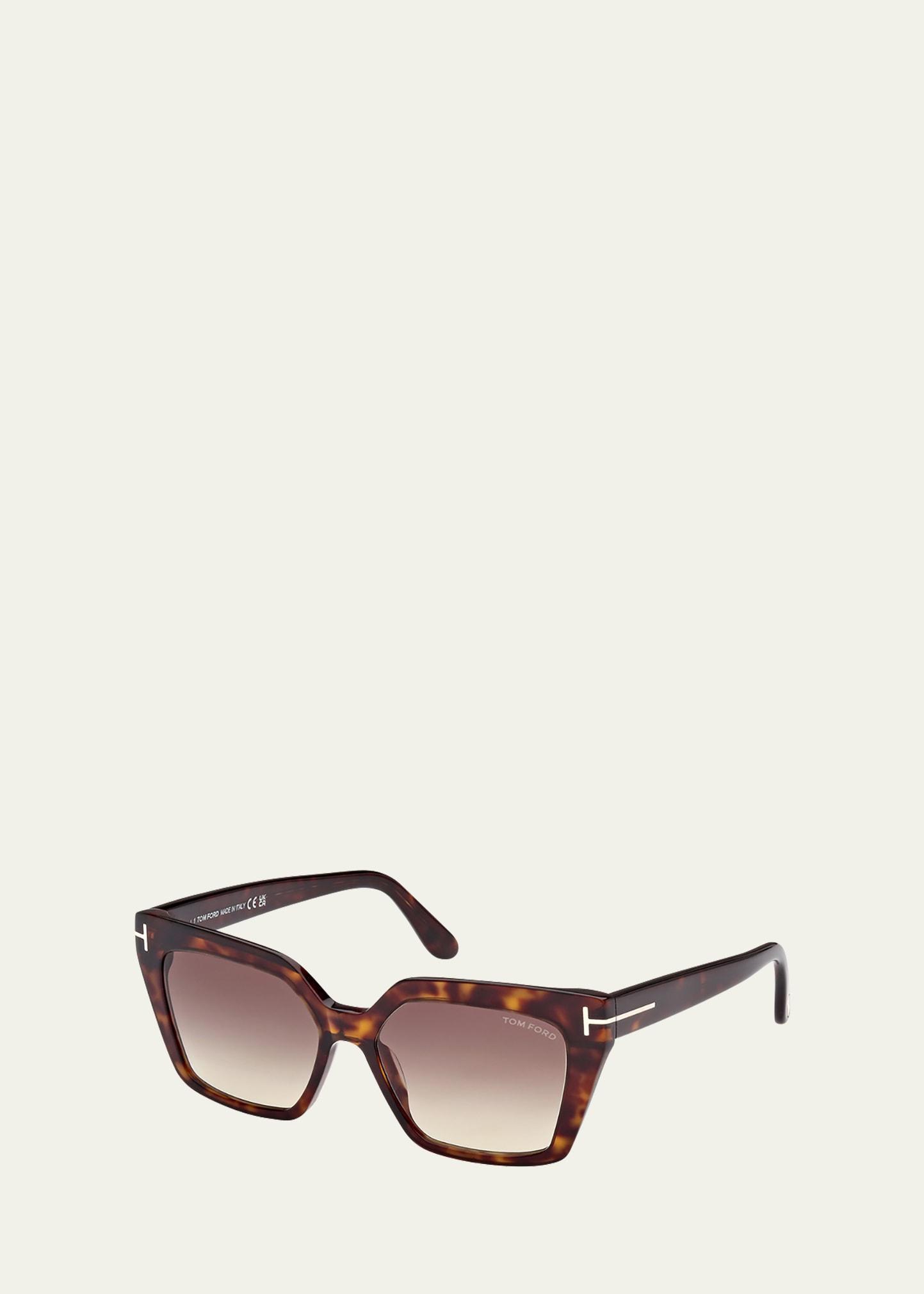 Winona Acetate T-Logo Cat-Eye Sunglasses Product Image