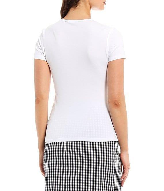 J.McLaughlin Allie Stretch Crew Neck Short Sleeve Tee Product Image