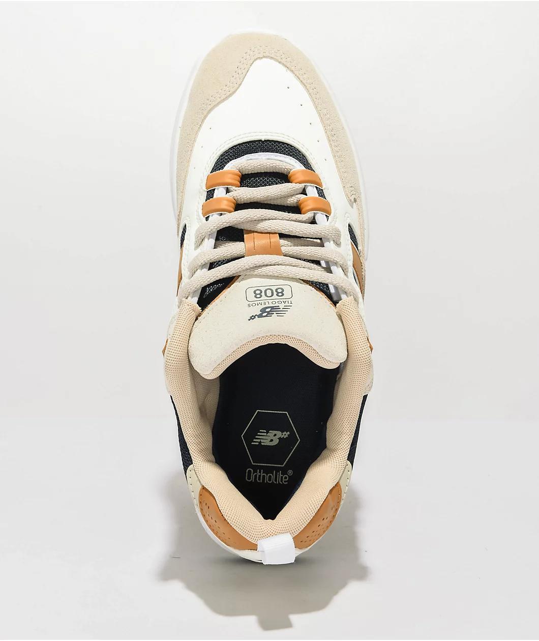 New Balance Numeric Tiago 808 Tan & Navy Skate Shoes Product Image