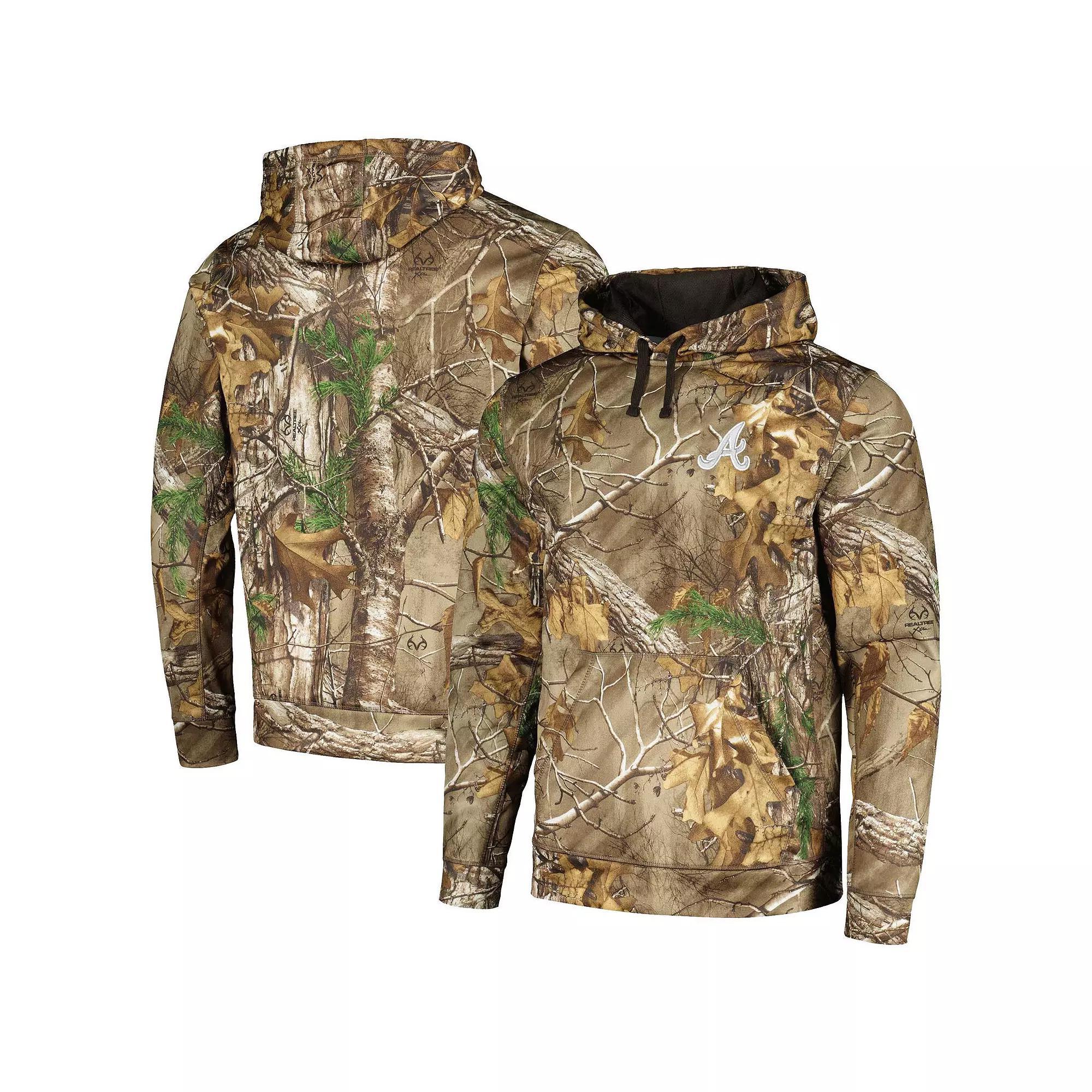Men's Dunbrooke Camo Atlanta Braves Champion Realtree Pullover Hoodie, Size: 4XL, Green Product Image