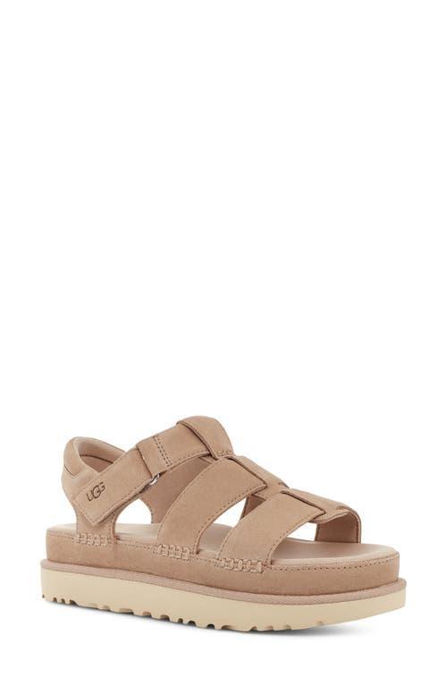 UGG Goldenstar Suede Strap Platform Sandals Product Image