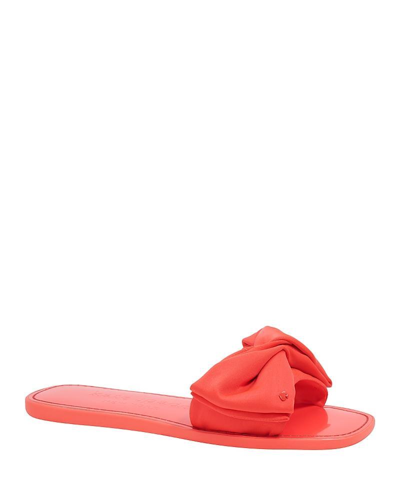 kate spade new york Bikini Fabric Bow Slides Product Image