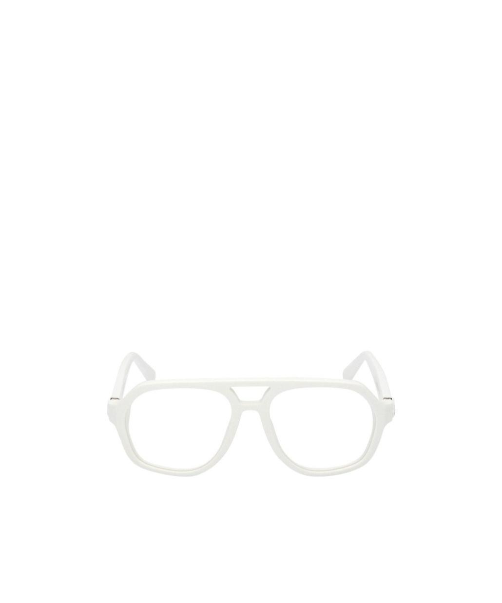 MONCLER Pilot-frame Clear-lenses Glasses In White Product Image