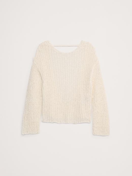 Oversized Scoop-Back Sweater Product Image