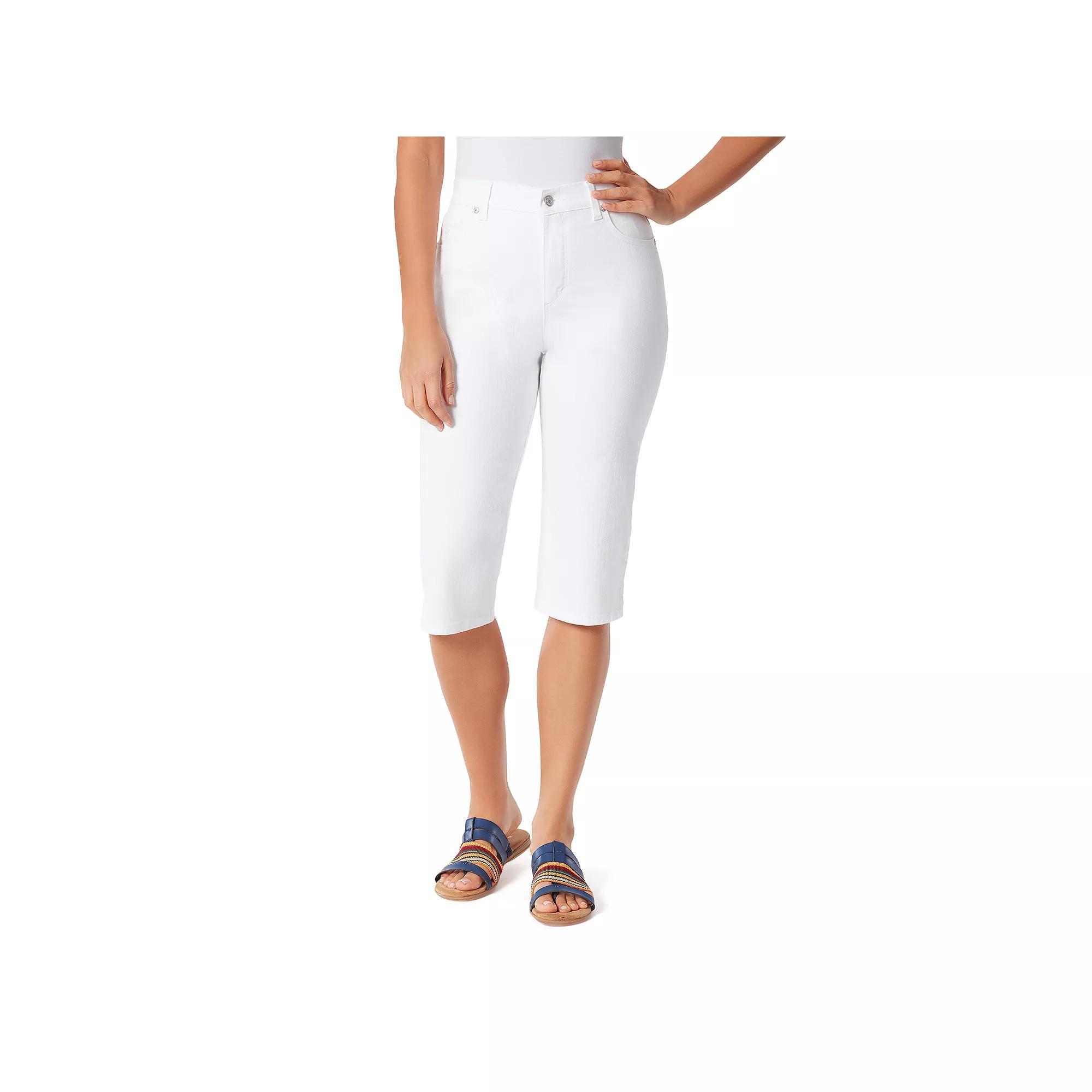 Petite Gloria Vanderbilt Amanda Skimmer Pants, Womens Product Image