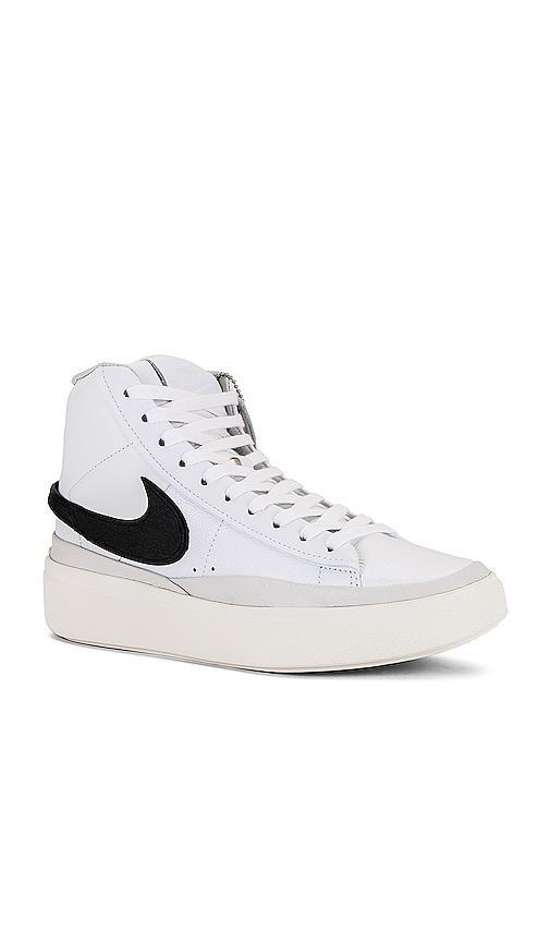 NIKE Blazer Phantom Sneaker Mid In White  Black  Summit White  & Phantom Product Image