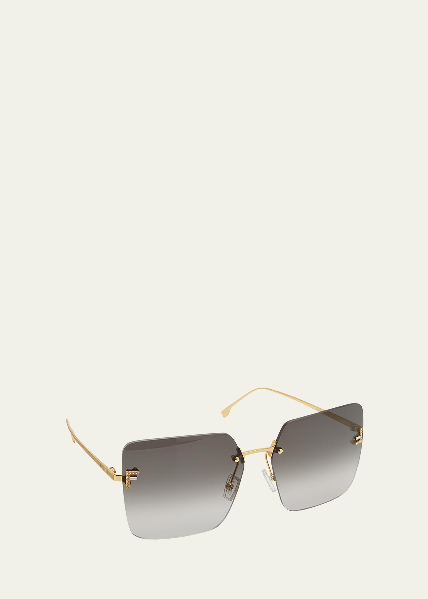 Fendi Rimless Square Sunglasses, 59mm Product Image