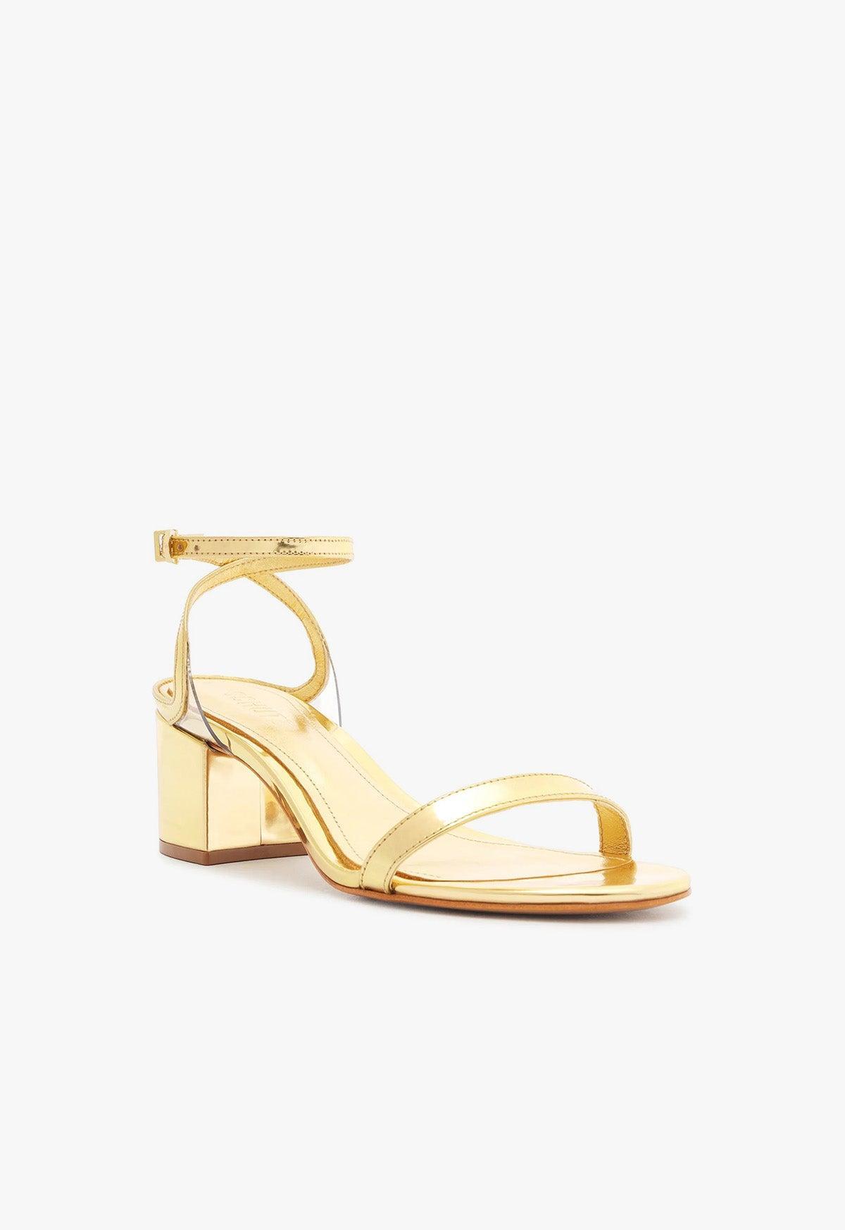 Skye Mid Block Specchio Leather Sandal Female Product Image