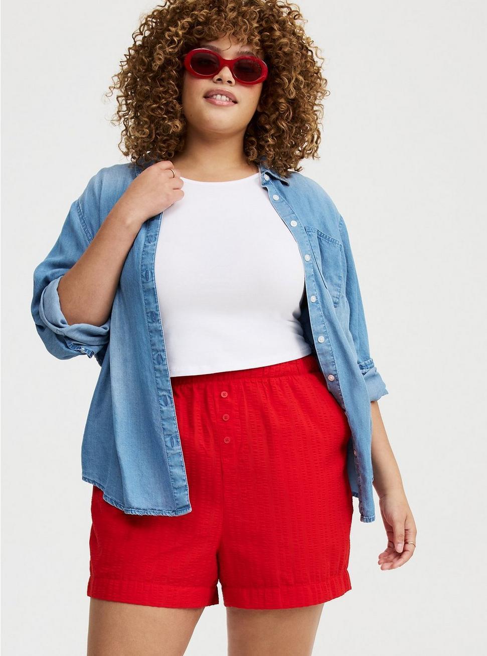 Pull-On High-Rise Boxer Short Product Image