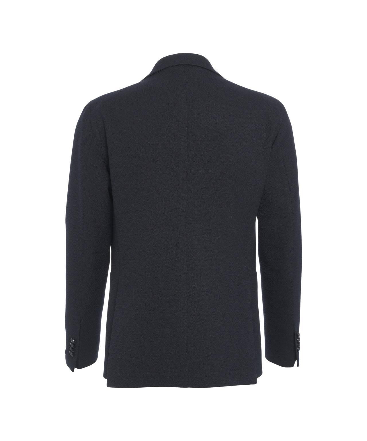 Textured virgin wool blazer Product Image