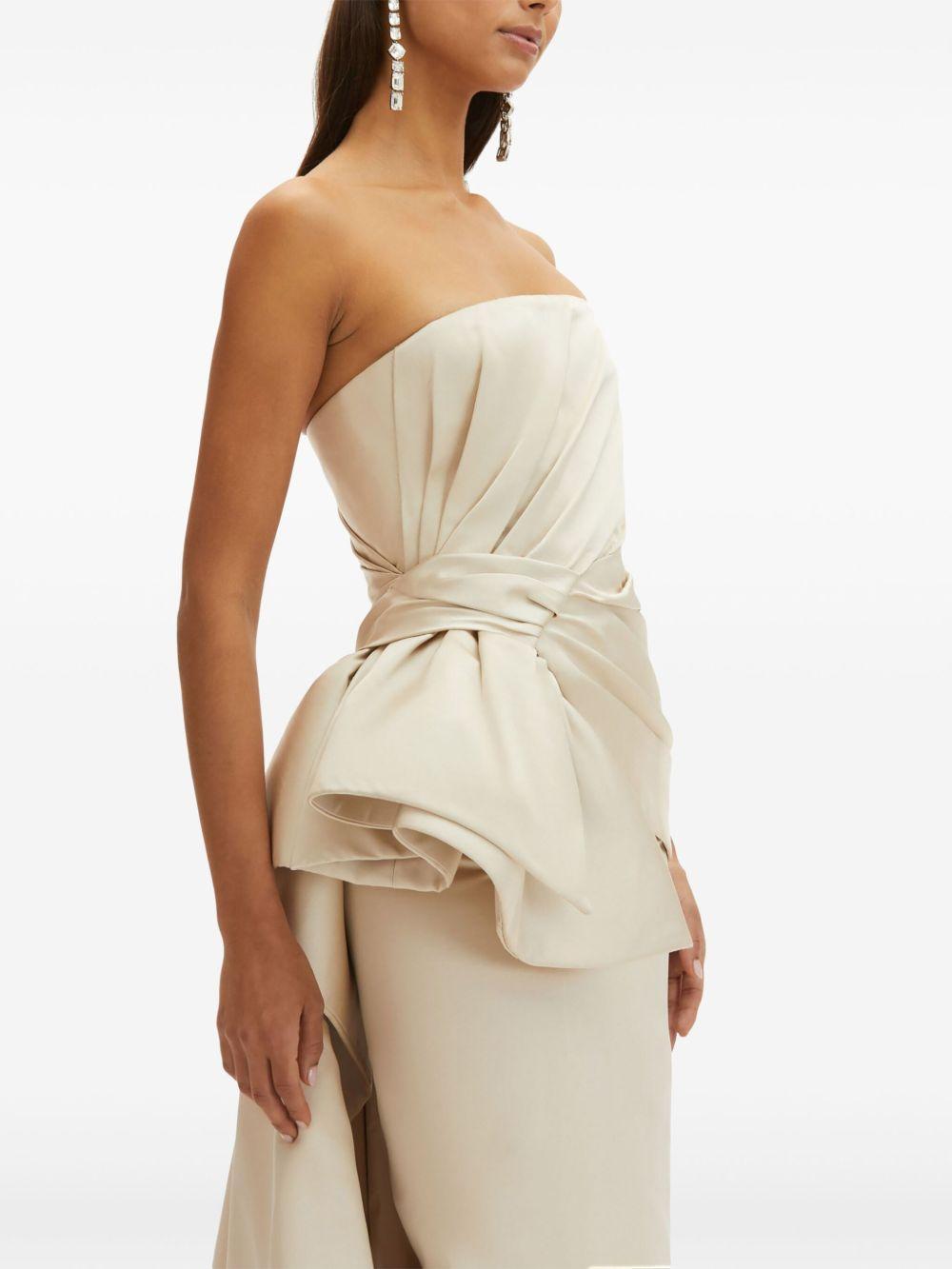 Bow Detail trumpet gown Product Image