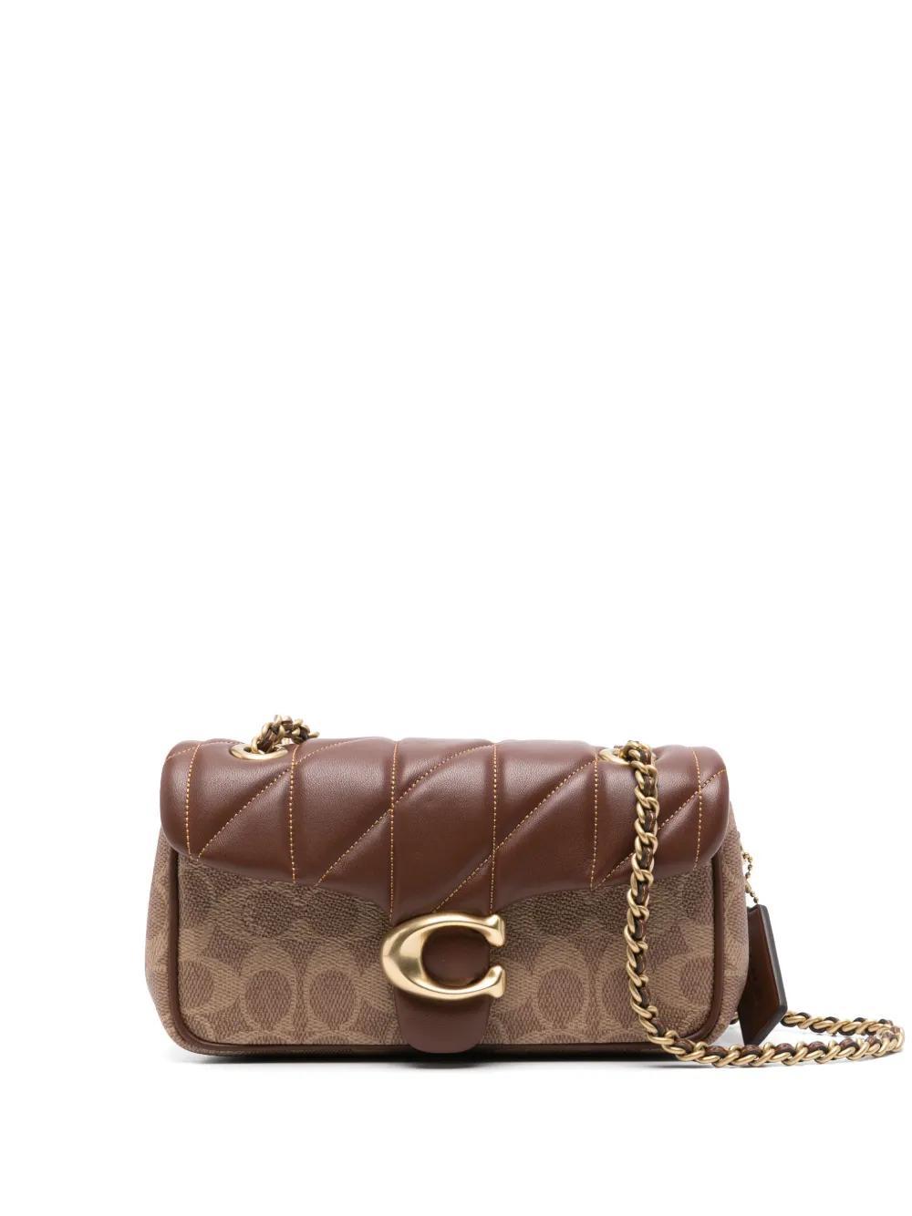 COACH Quilted Tabby Shoulder Bag In Brown Product Image