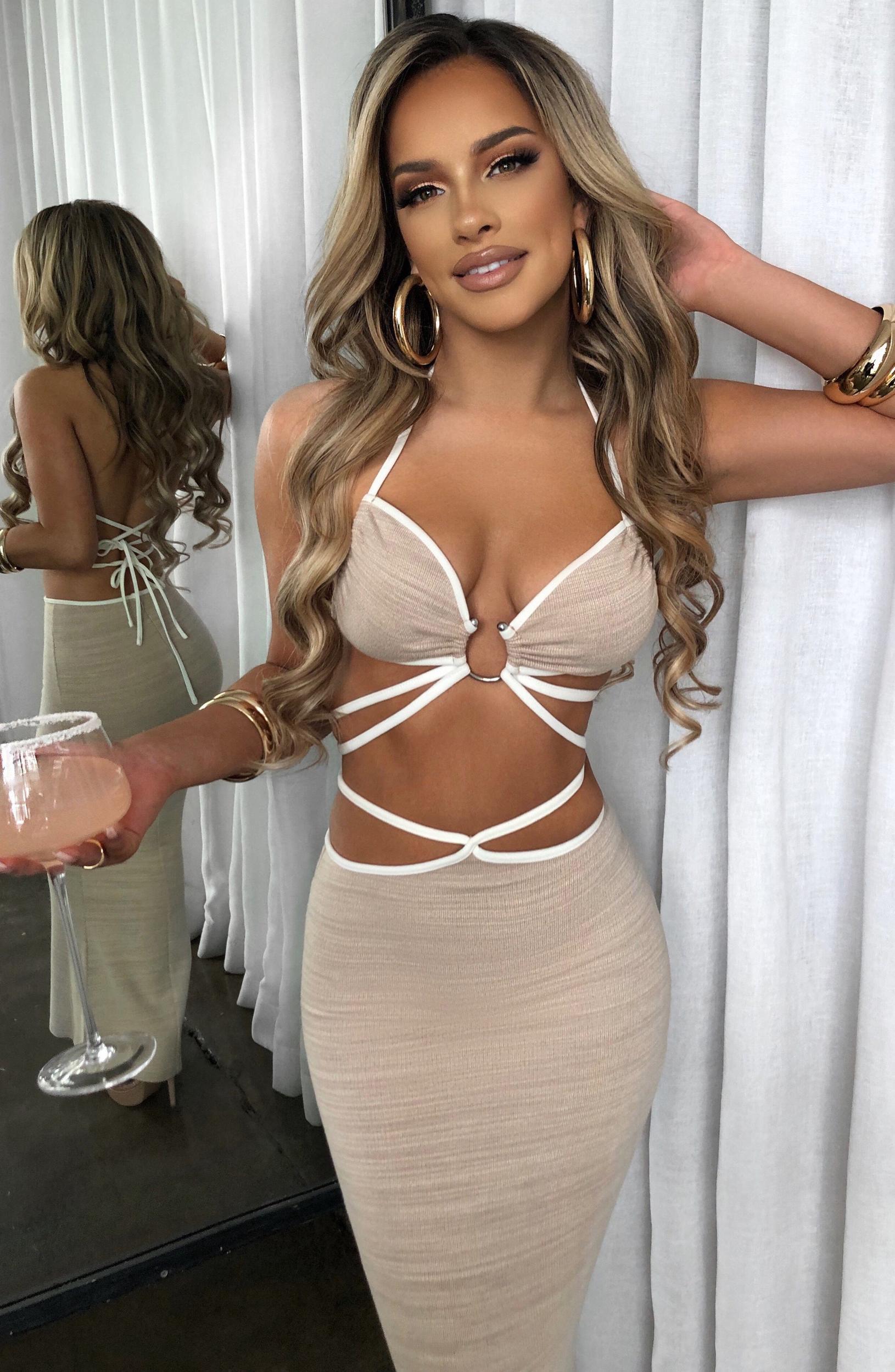 Lelita Maxi Skirt - Beige Product Image