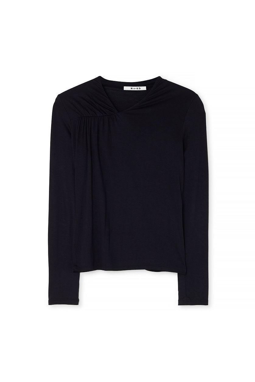 Long Sleeve Asymmetric Top Product Image