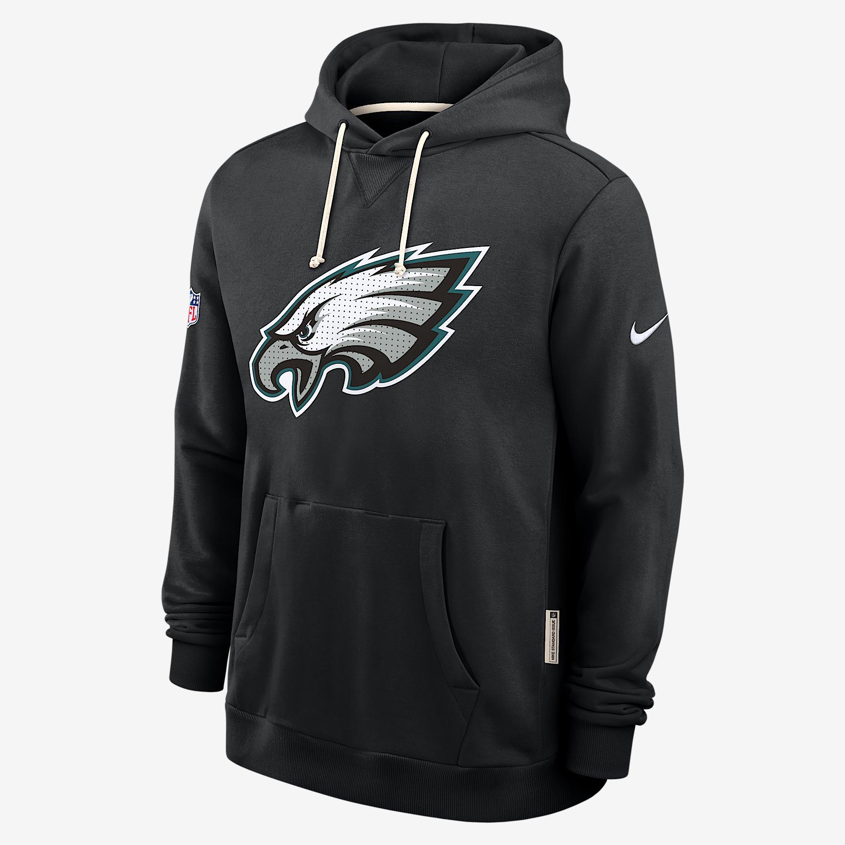 Philadelphia Eagles Initial Home Sideline Nike Mens Dri-FIT NFL Pullover Hoodie | 03AZ00A86-A0M Product Image