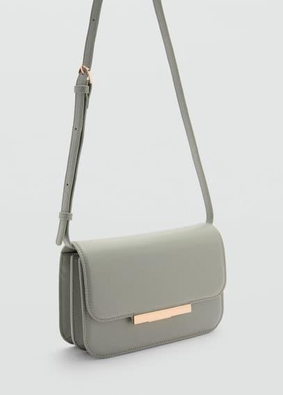 Mango Womens Flap Detail Crossbody Bag Product Image