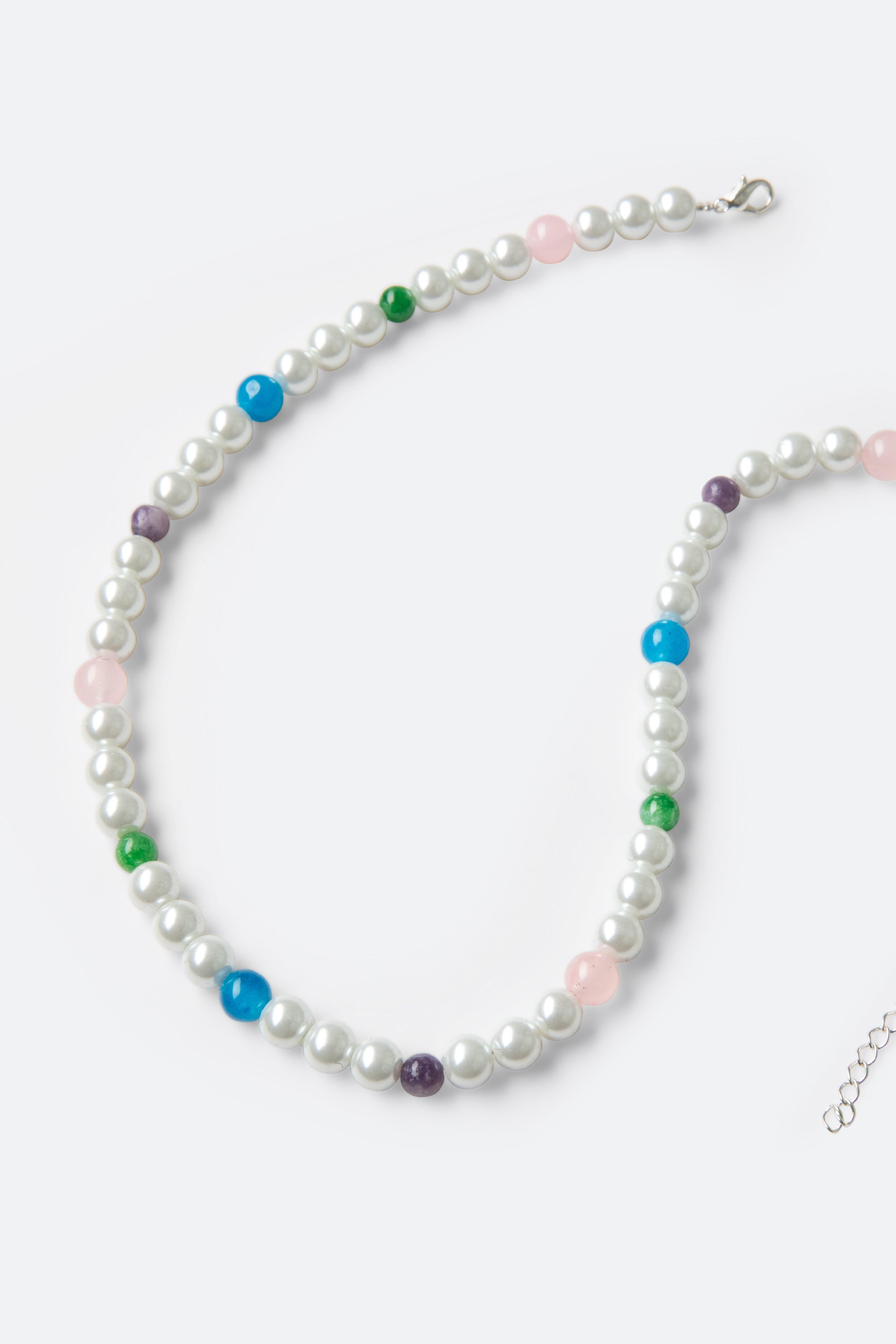 Mixed Beaded Pearl Necklace - Multi Product Image