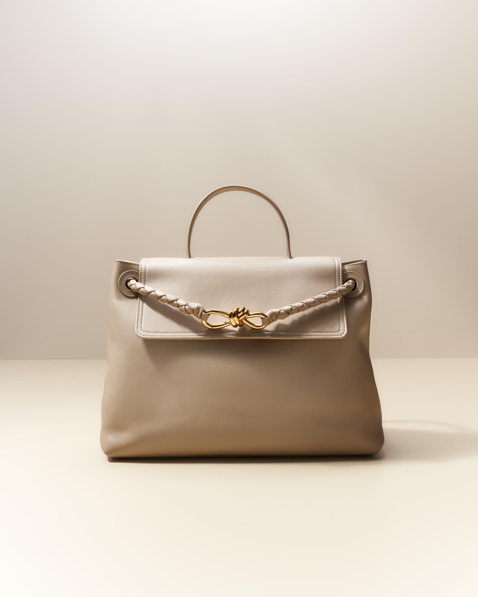 Andiamo Medium Leather Top-Handle Bag Product Image