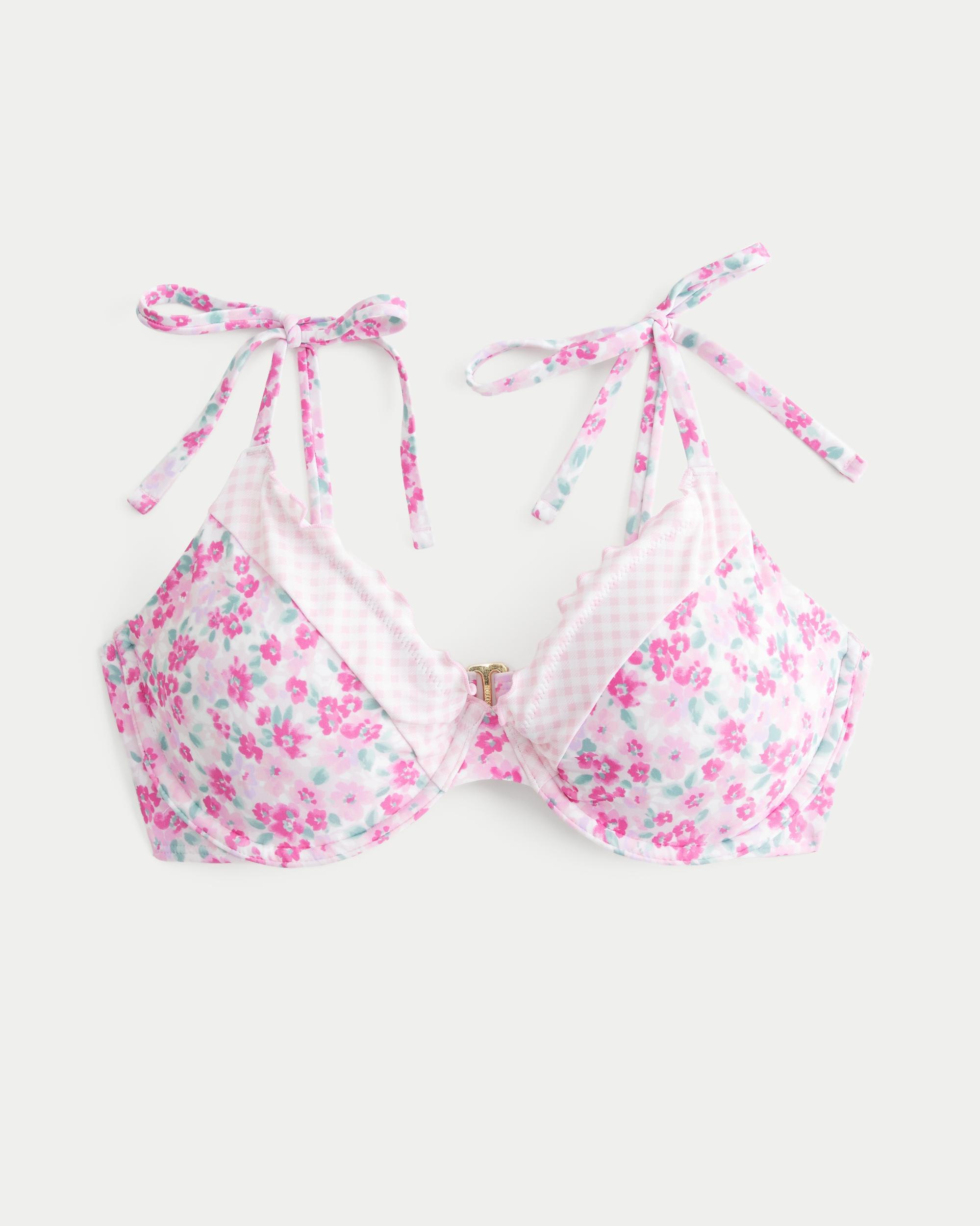 Curvy Ruffle Edge Underwire Bikini Top Product Image