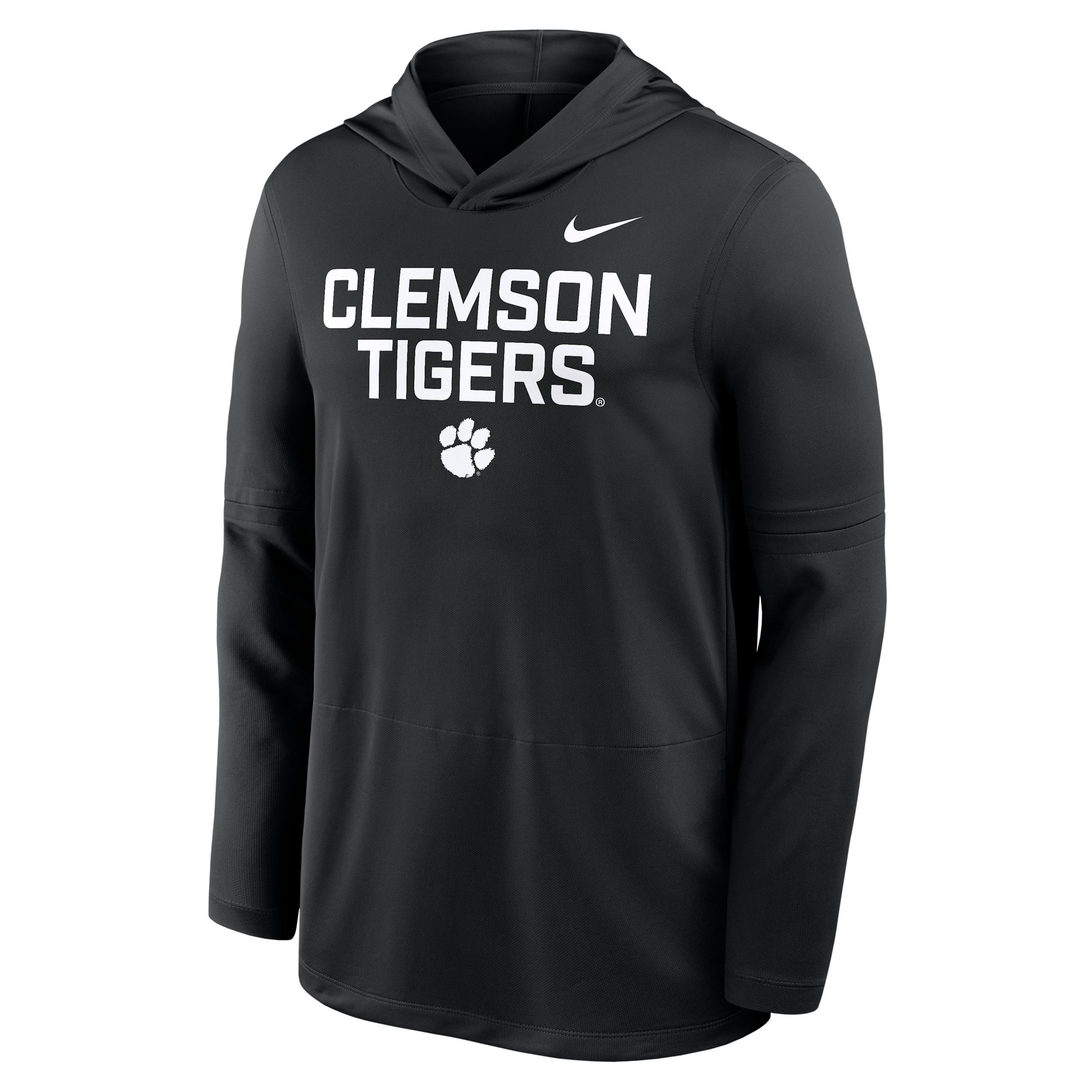 LSU Sideline Nike Mens Dri-FIT College Long-Sleeve Hooded Top | 03B900ALSN-7XL Product Image