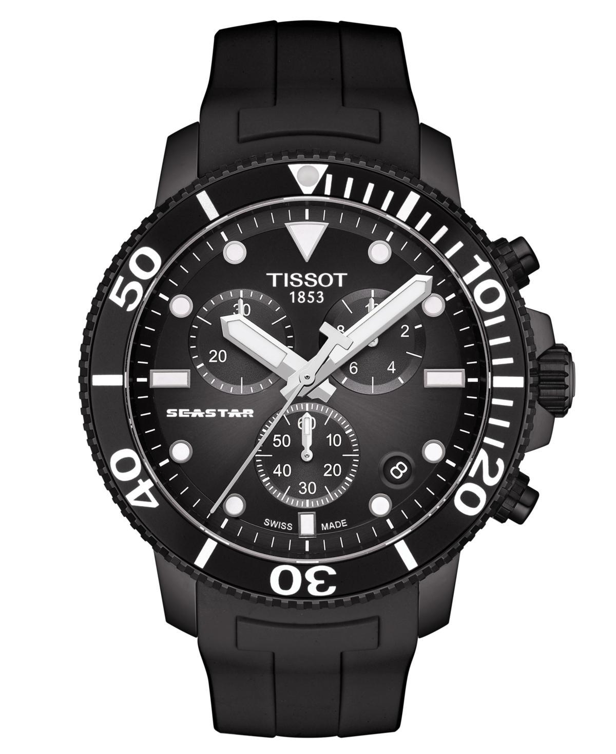 Tissot Mens Seastar 1000 Quartz Chronograph Grey Strap Watch Product Image