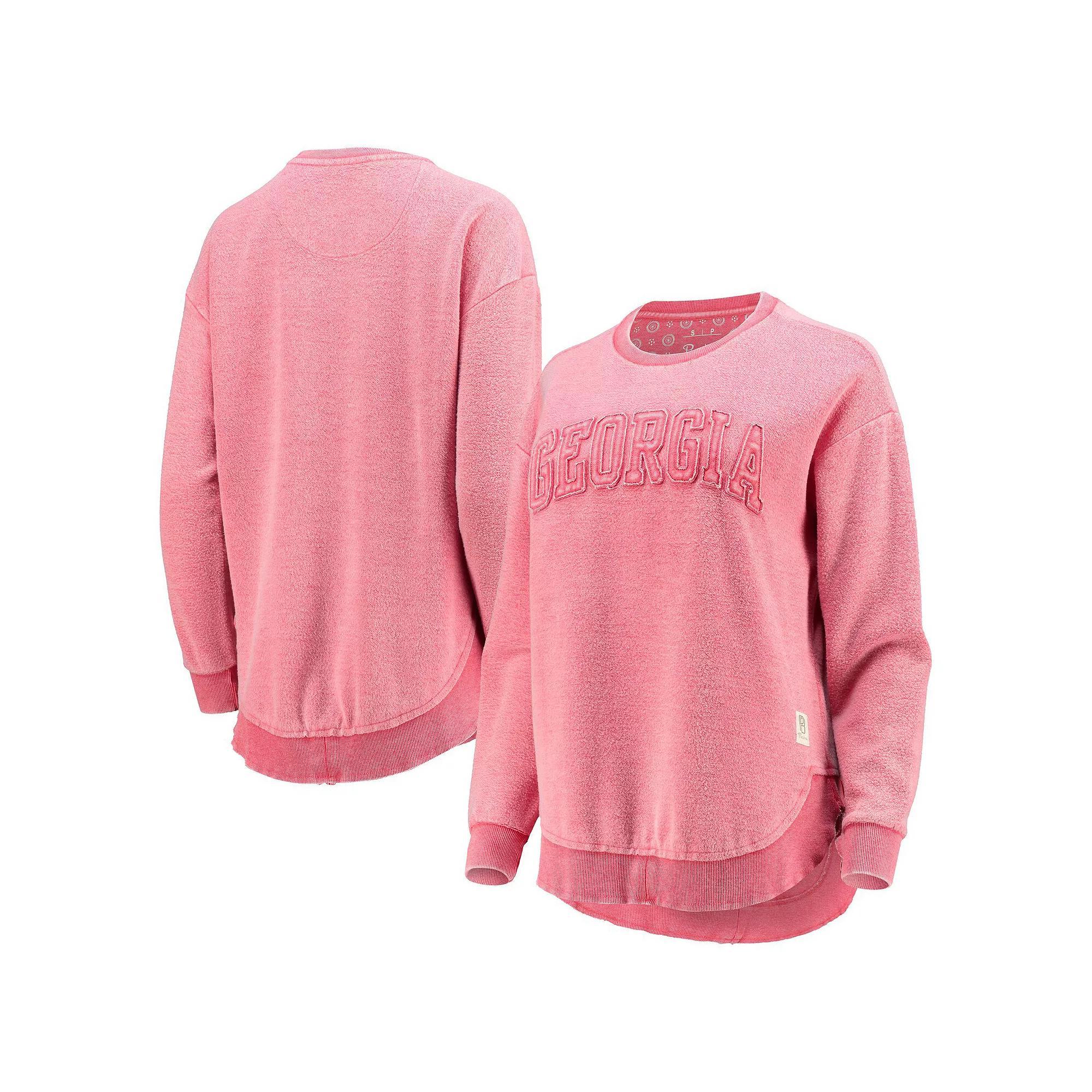 Women's Pressbox Red Georgia Bulldogs Ponchoville Pullover Sweatshirt,  Product Image