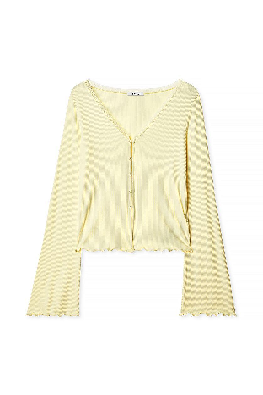 Lace Detail Rib Top Product Image