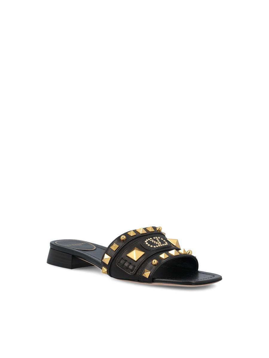 VALENTINO GARAVANI Rockstud Sandalen In Black Product Image