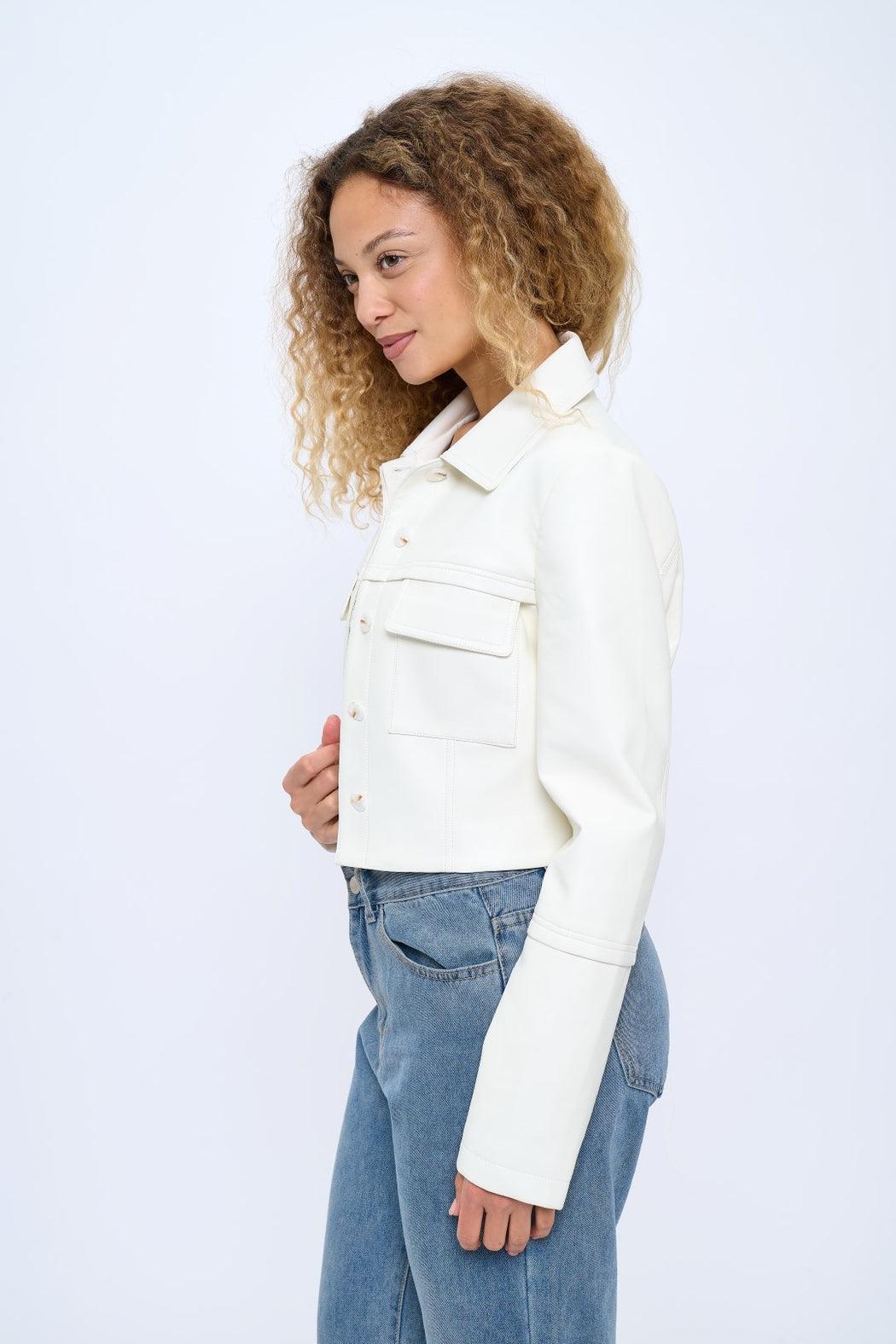 Womens Cropped Jacket Product Image