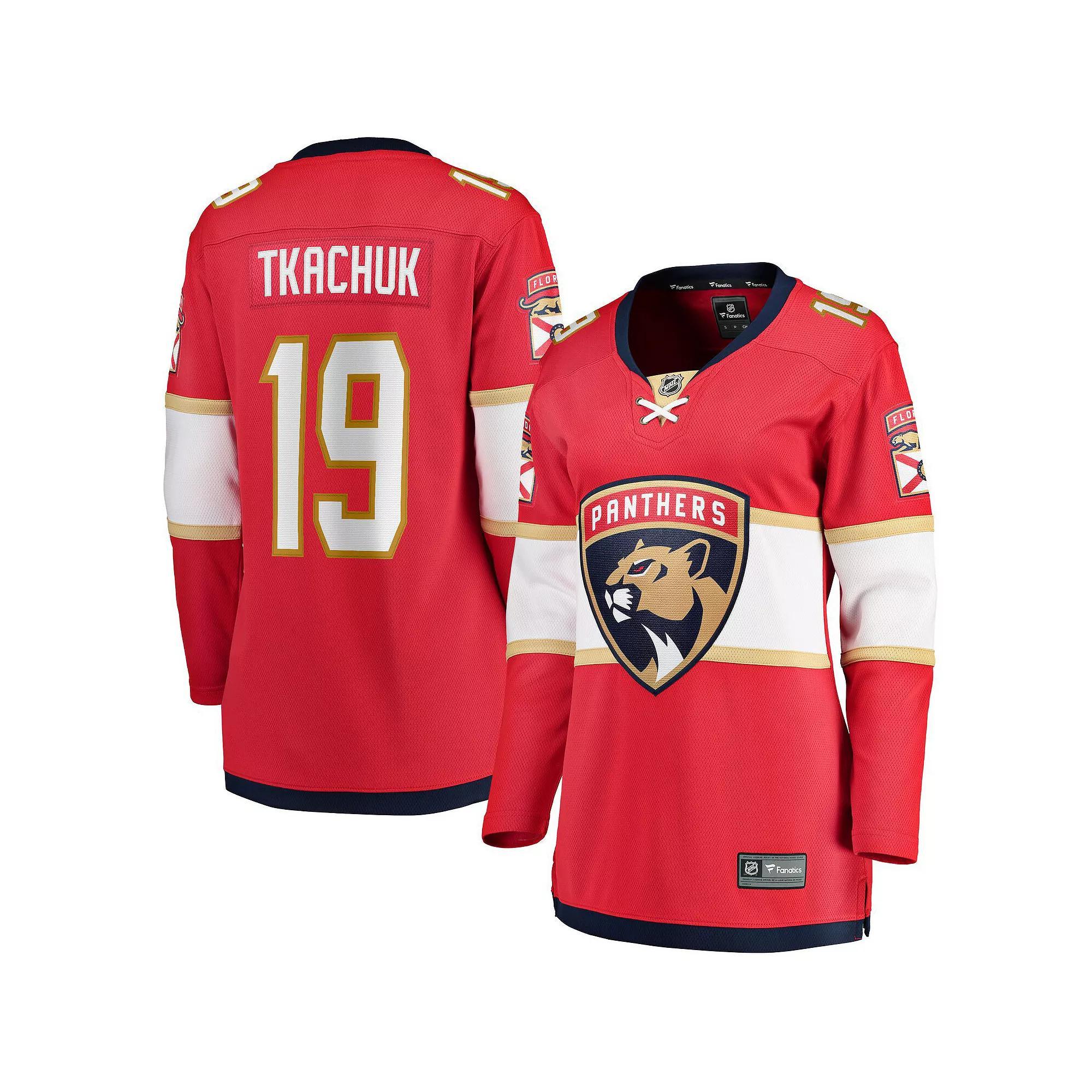 Women's Fanatics Branded Matthew Tkachuk Red Florida Panthers Home Breakaway Player Jersey,  Product Image