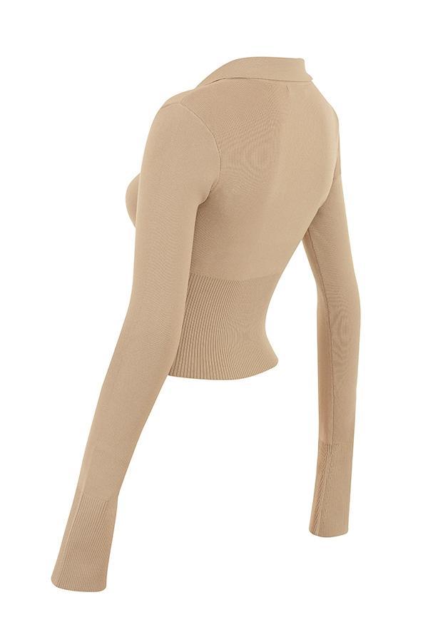 Marianne  camel knit top - sale Product Image