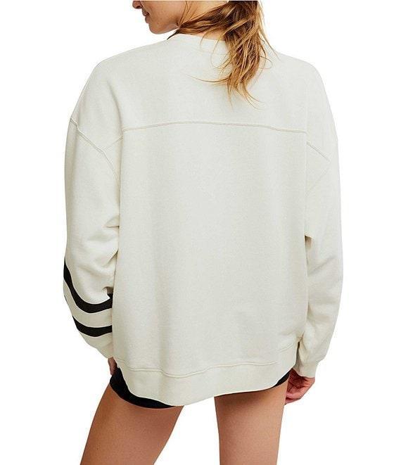 FP Movement All Star Pullover Logo Crew Neck Long Sleeve Pullover Product Image