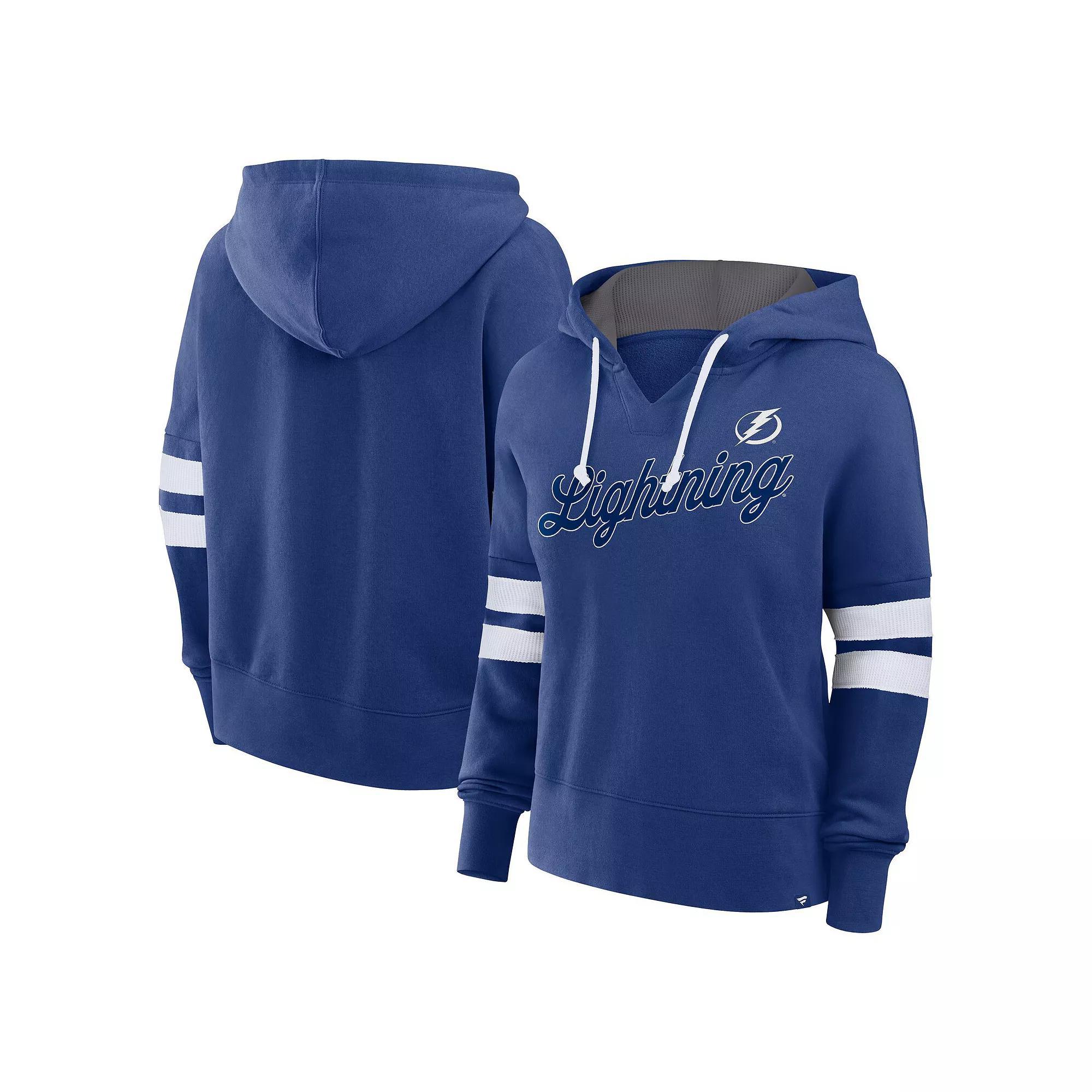 Women's Fanatics Blue Tampa Bay Lightning Seize Fleece Pullover Hoodie, Size: XL, Lgh Blue Product Image