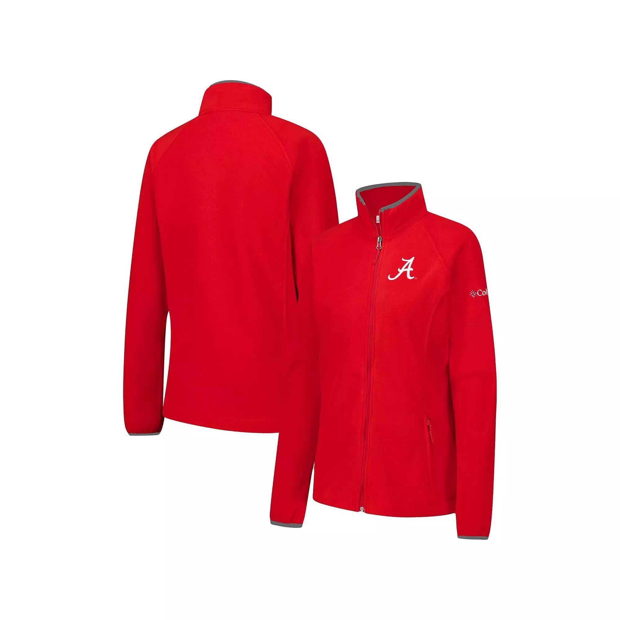 Women's Columbia  Crimson Alabama Crimson Tide Give & Go II Fleece Full-Zip Jacket, Size: Small, Red Product Image