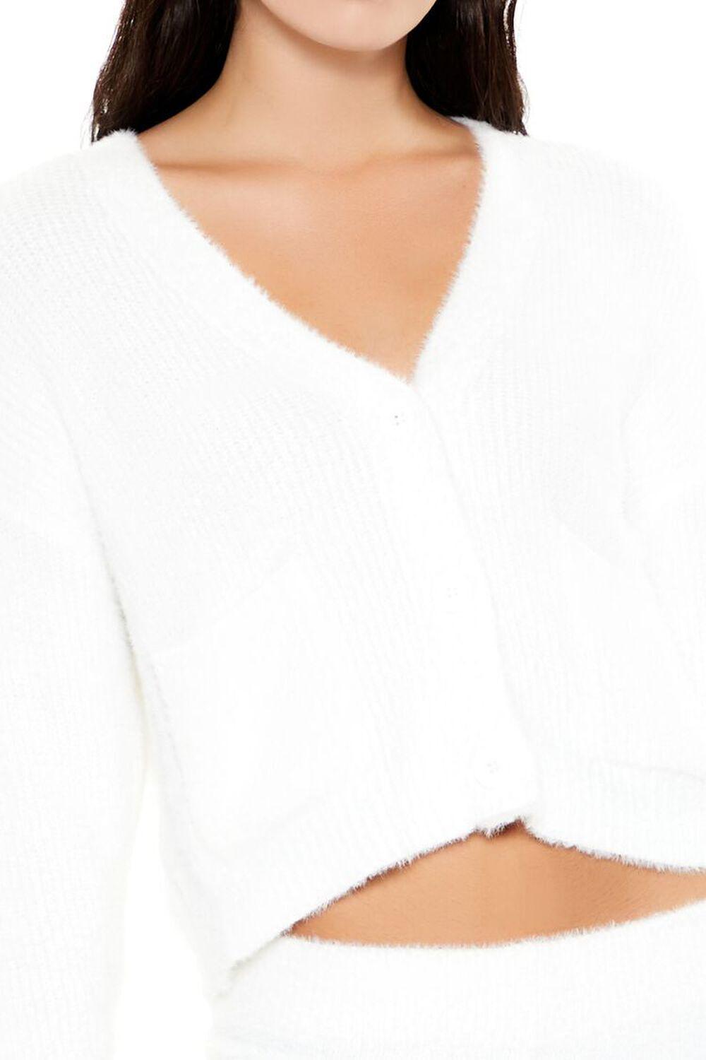 Fuzzy Cardigan Sweater | Forever 21 Product Image