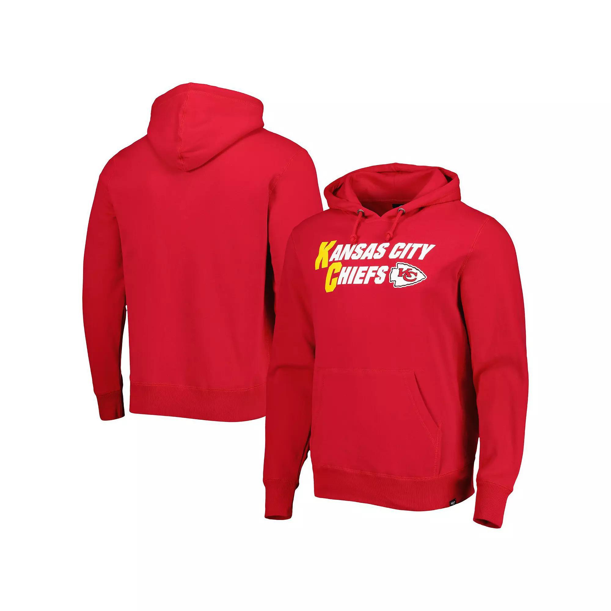 Men's '47 Red Kansas City Chiefs Regional Headline Pullover Hoodie,  Product Image