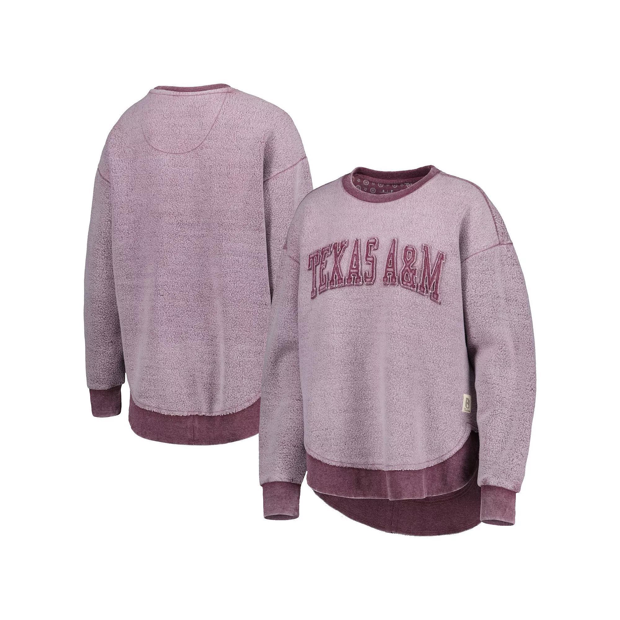 Women's Pressbox Maroon Texas A&M Aggies Ponchoville Pullover Sweatshirt,  Product Image