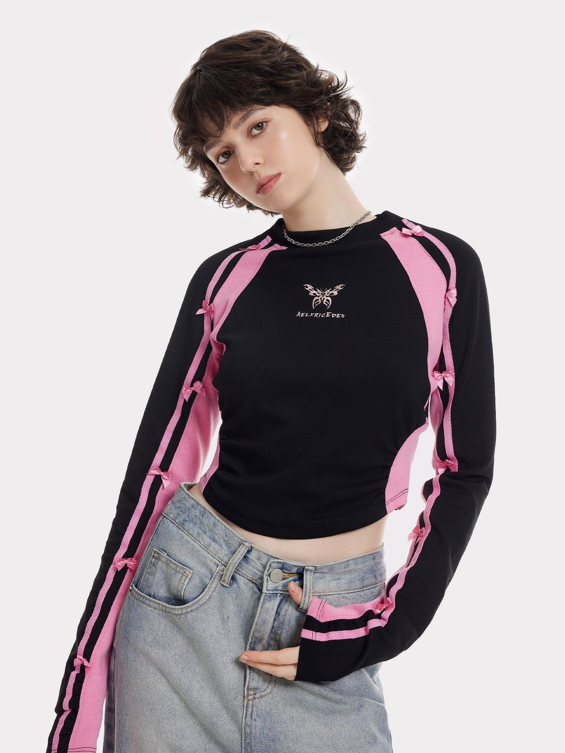 Aelfric Eden Embroidery Butterfly Long Sleeve Tee Product Image