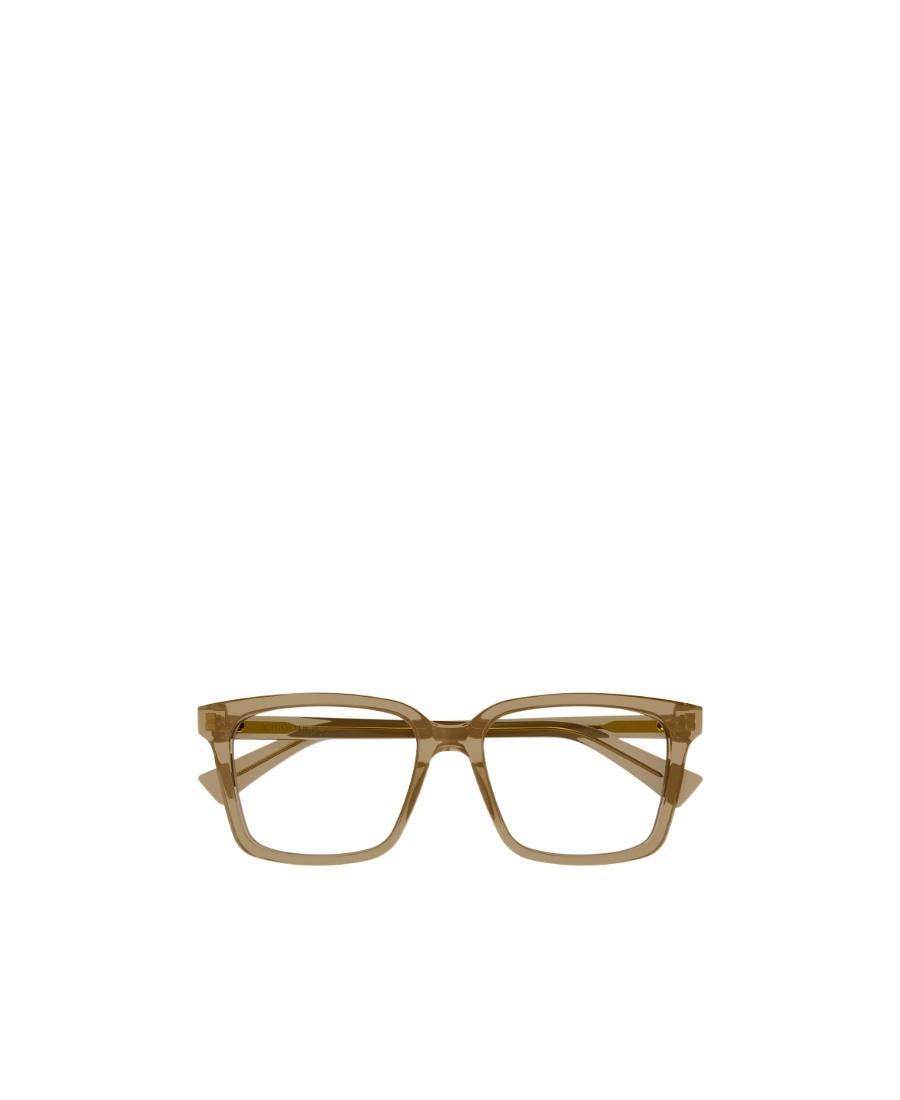 BOTTEGA VENETA Rectangle-frame Eyeglasses In Brown Product Image