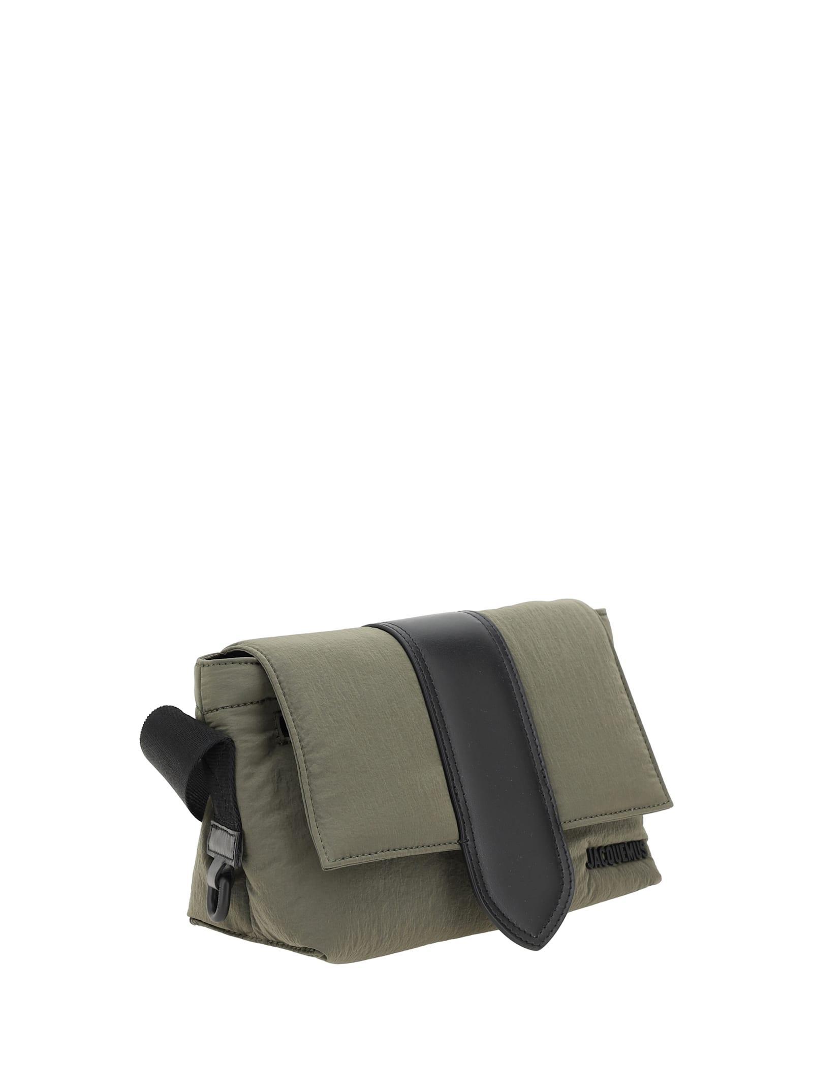 JACQUEMUS Le Petit Messenger Bambino Shoulder Bag In Khaki Product Image