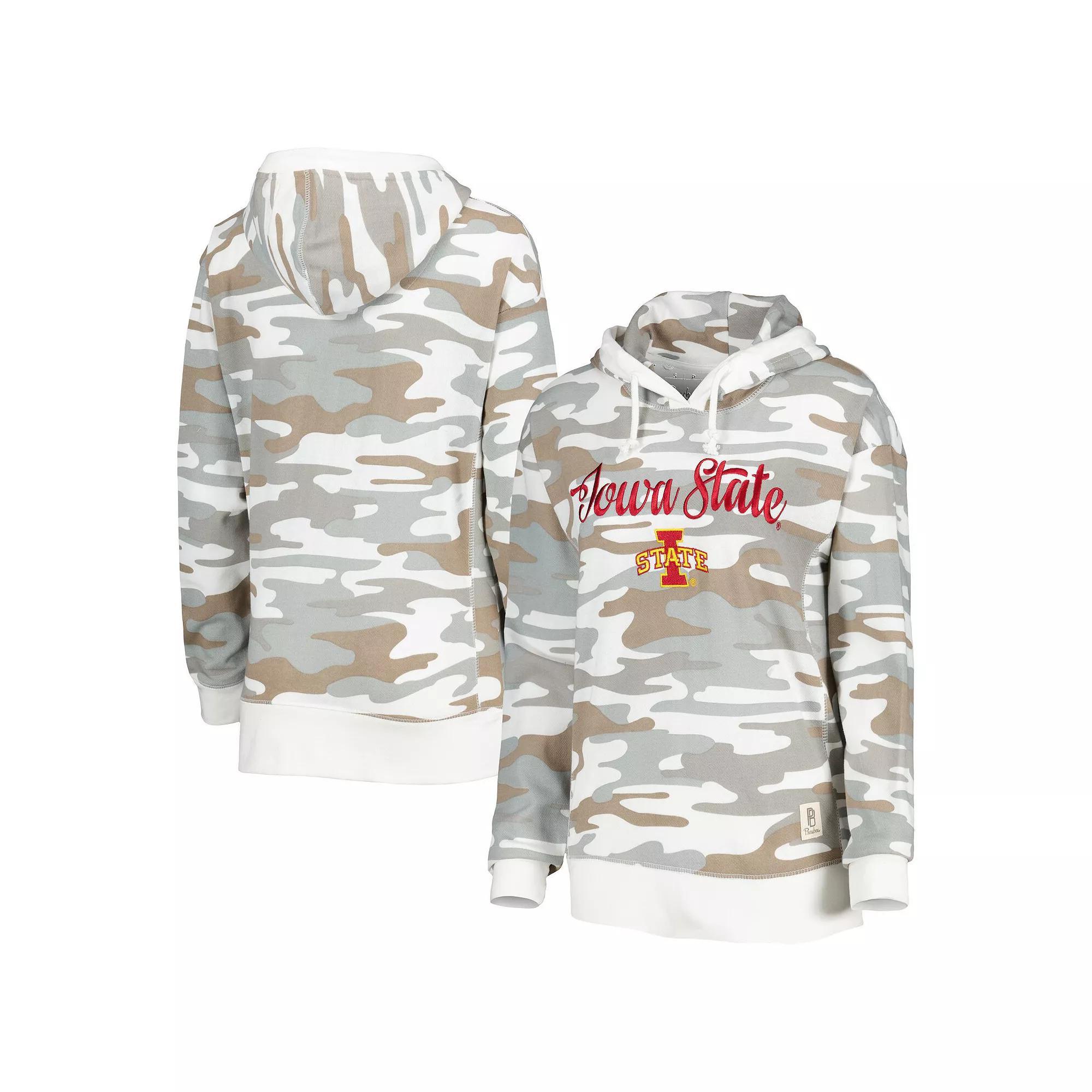 Women's Pressbox Camo Iowa State Cyclones San Pablo Pullover Hoodie, Size: Medium, Green Product Image