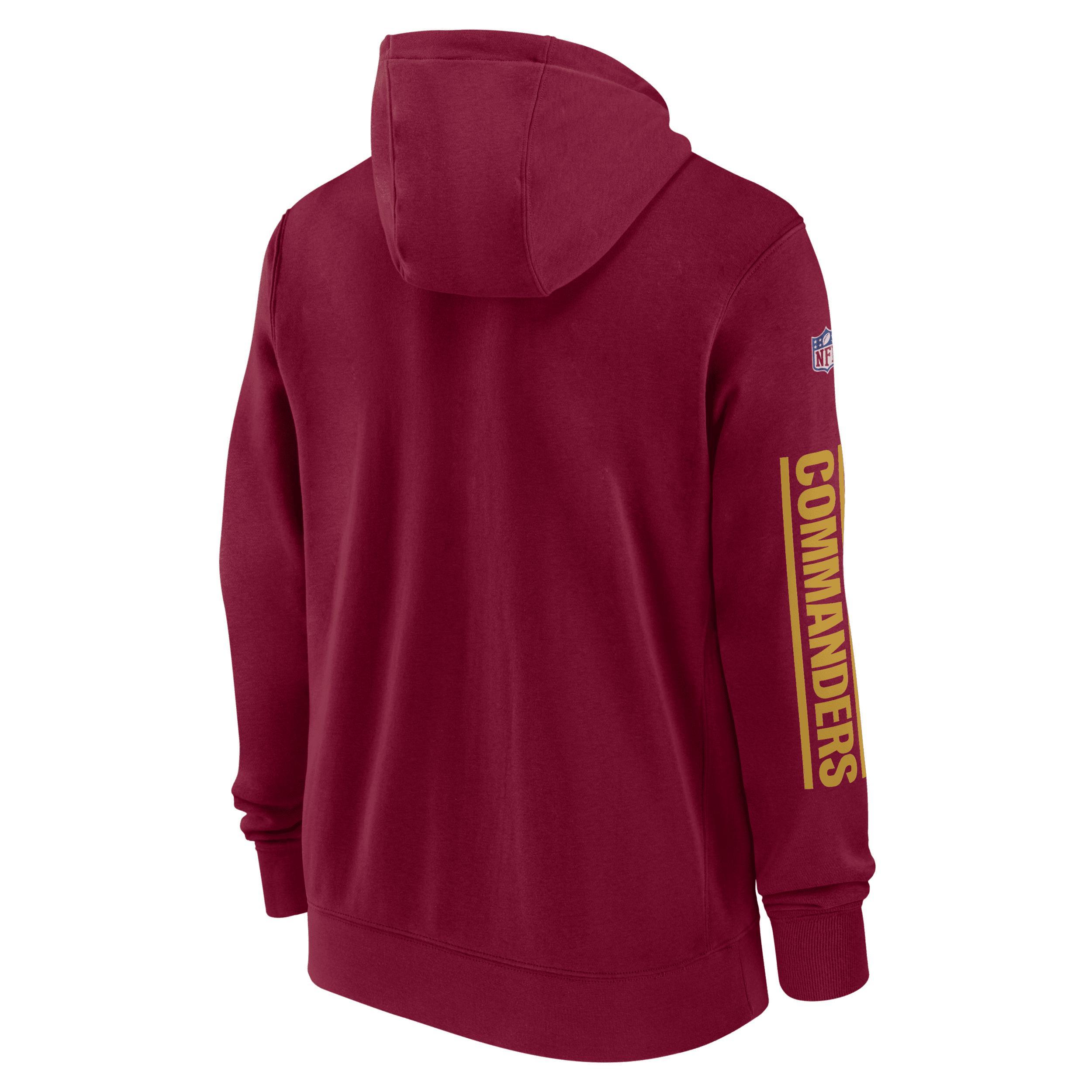 Washington Commanders Sideline Team Issue Club Men's Nike Full Zip Hoodie Product Image