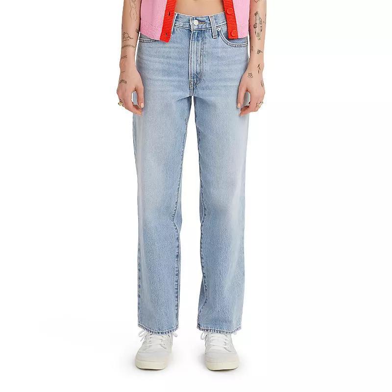 Levi's® Women's Mid-Rise '94 Baggy Straight Jeans - Light Indigo Worn In 25 Product Image