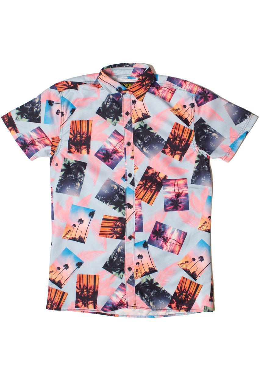 Sunset Palms Button Up Shirt Product Image