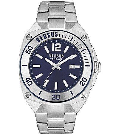 Versace Versus Versace Mens Versus Reaction Analog Blue Silicone Strap Watch Product Image